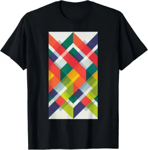 Abstract Geometry Geometric Colorful Pattern T-Shirt