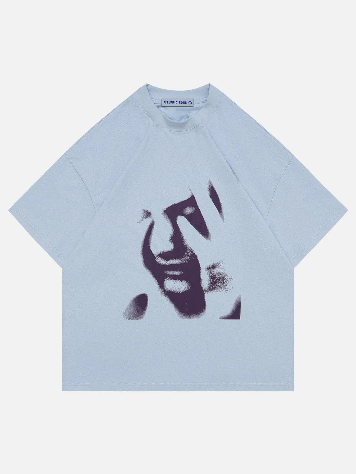 Aelfric Eden Abstract Face Print Tee