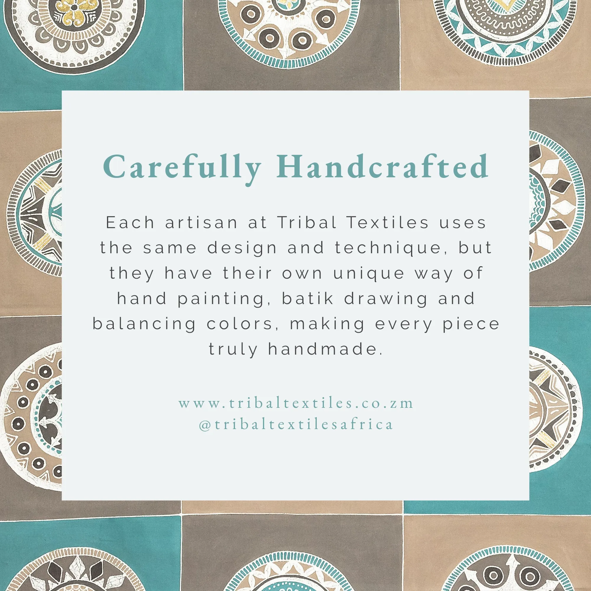 African Circles Teal Collection Wash Bags in Grey