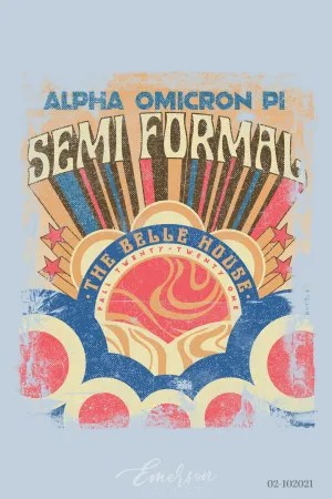 Alpha Omicron Pi Georgia Southern University Semi Formal T-shirt