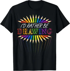 Artistic Drawing Art Sketch Pencil Hobby for Draw Artists T-Shirt