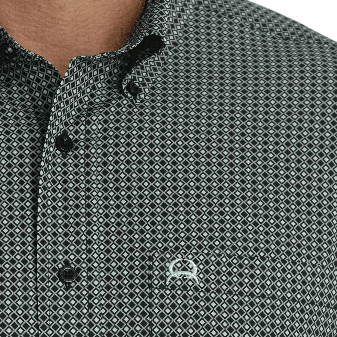 Cinch Men's Arenaflex Geo Print Black Shirt