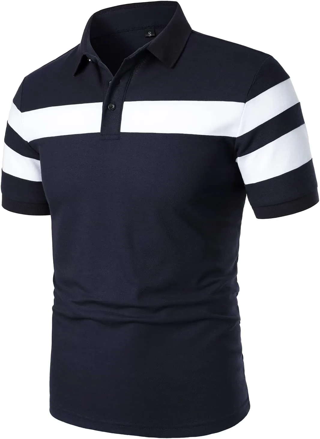 HOOD CREW Mens Short Sleeve Polo Shirts Stylish Design Summer T Shirt