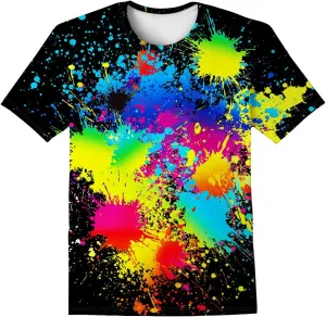 LAIDIPAS Boys Girls 3D Graphic Shirts Cool Crewneck T-Shirt Unisex Short Sleeve Top Tees 6-16 Years