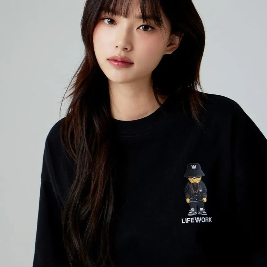 LifeWork Checkerboard Bulldog Tee Black