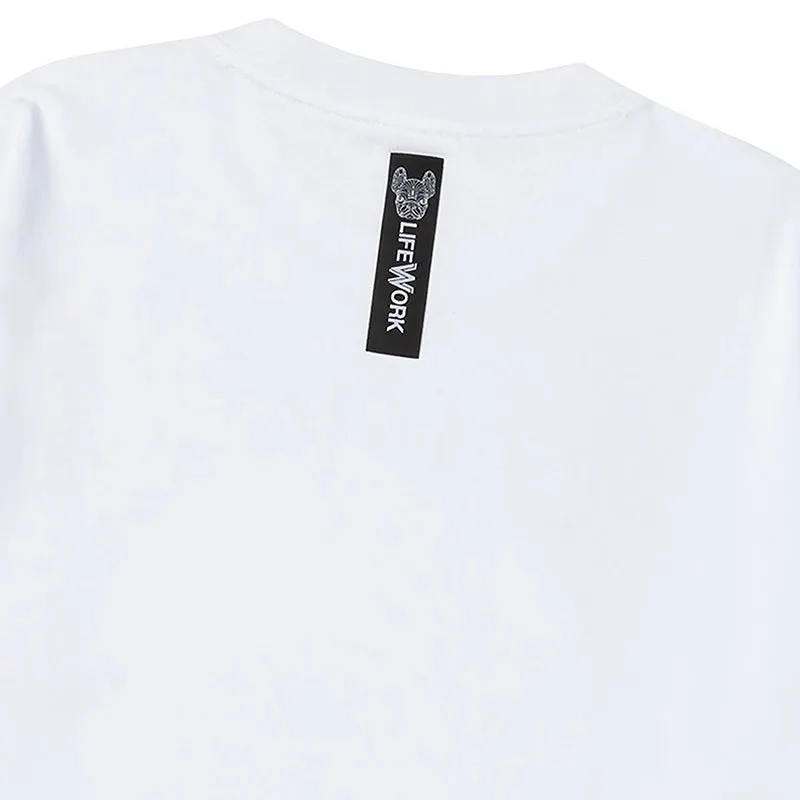 LifeWork Planet Logo Tee White