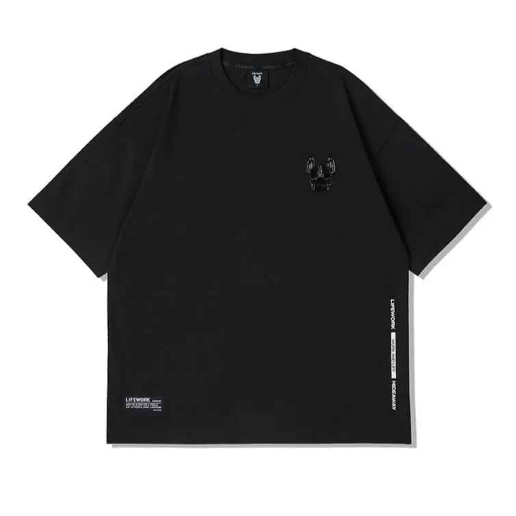 LifeWork Supima Cotton Chest Logo Tee Black
