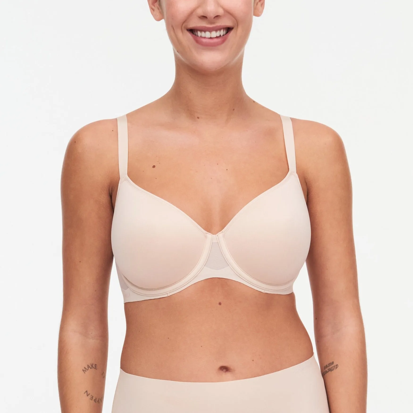 Pure Light Coque Spacer T-Shirt Bra In Nude Blush - Chantelle
