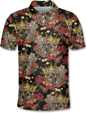 Retro Funny Polo Shirts for Men Vintage Basic Polos Mens Polo Shirts Short Sleeve Button Up Shirt Men