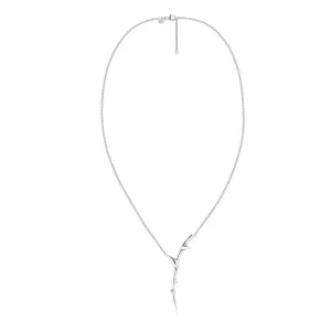 Rose Thorn Single Drop Pendant - Silver