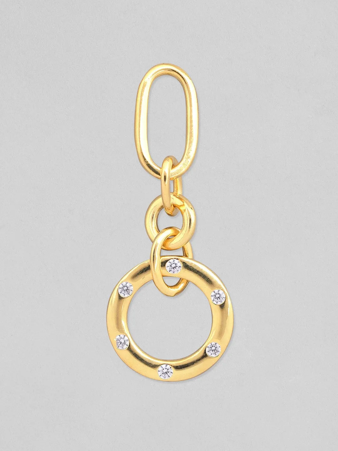 Rubans 925 Silver The Interlinked Element Drop Earrings.- Gold Plated