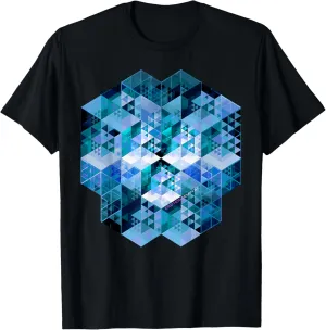 Sacred Geometry Matrix Dimension Geometric Pattern T-Shirt