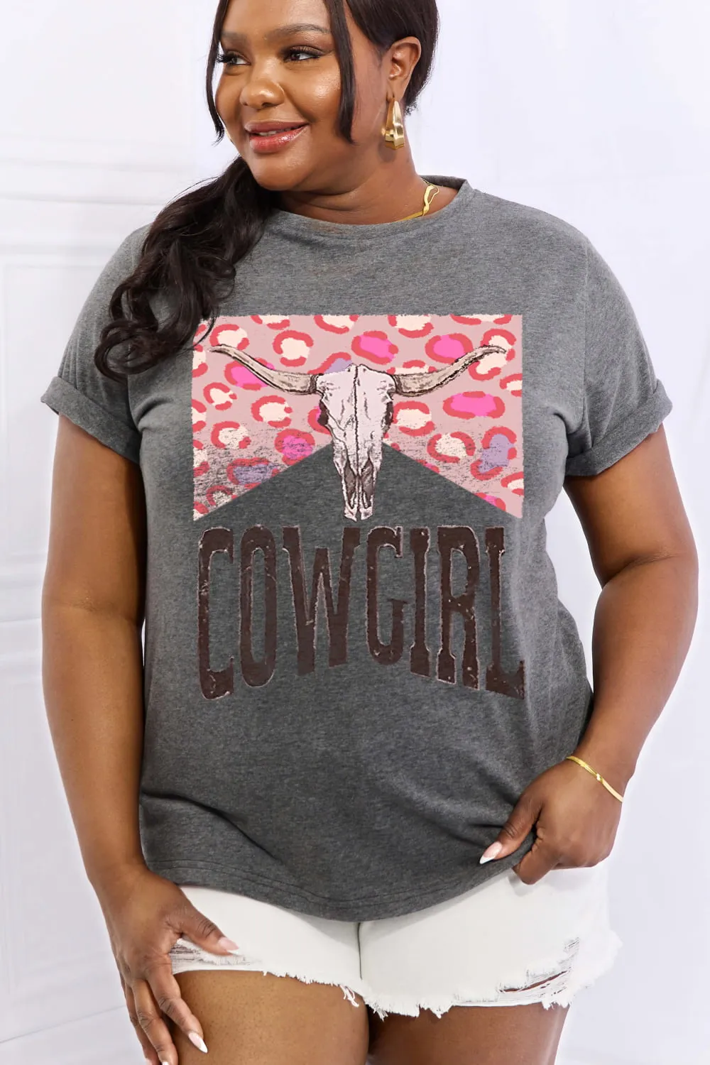 Simply Love Simply Love Full Size COWGIRL Graphic Cotton Tee