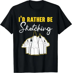 Sketching Drawing Doodling Pencil Draw Sketch Artist T-Shirt