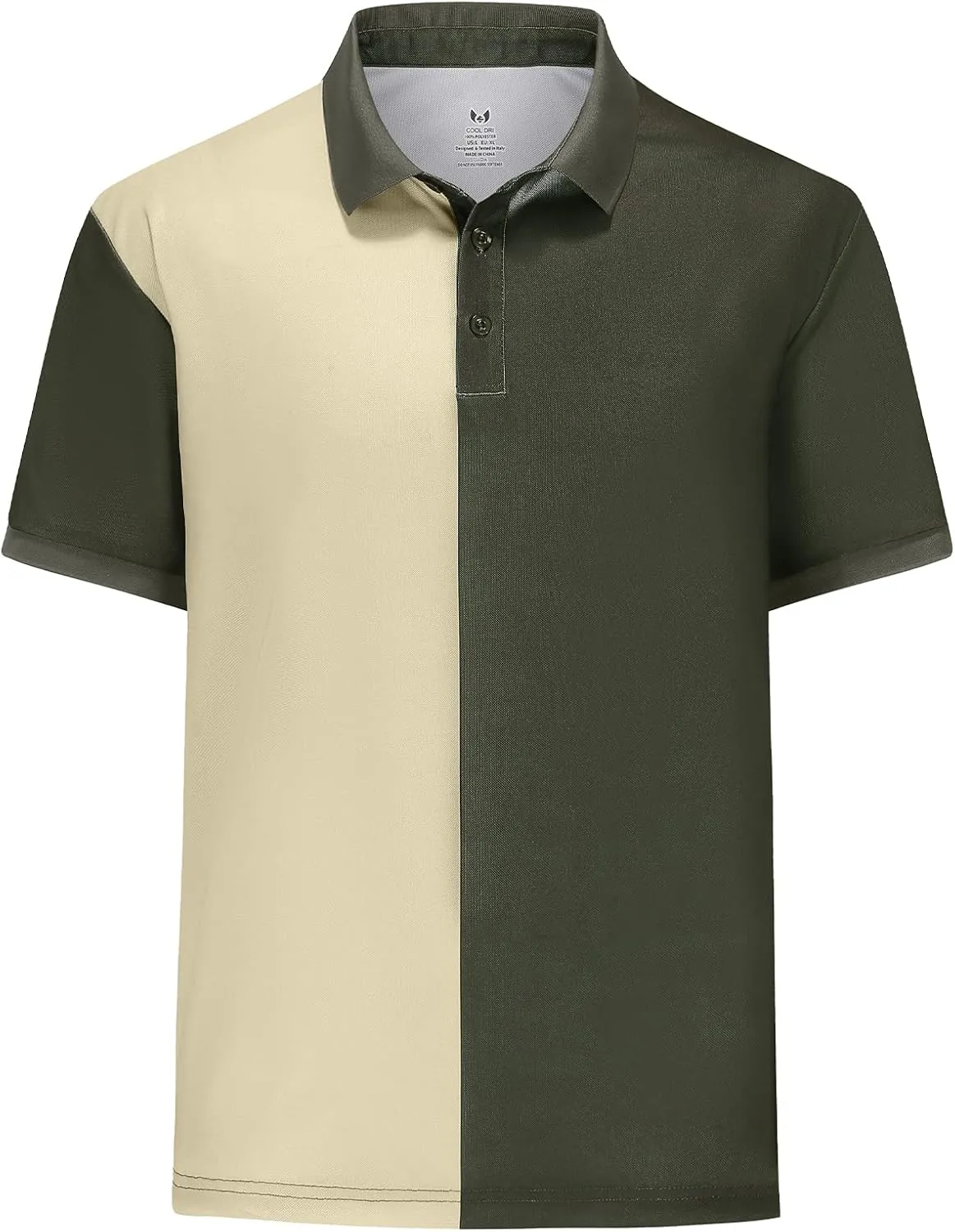 TIHEEN Men's Golf Polo Shirts,Short Sleeve Moisture Wicking Performance Polo Shirts
